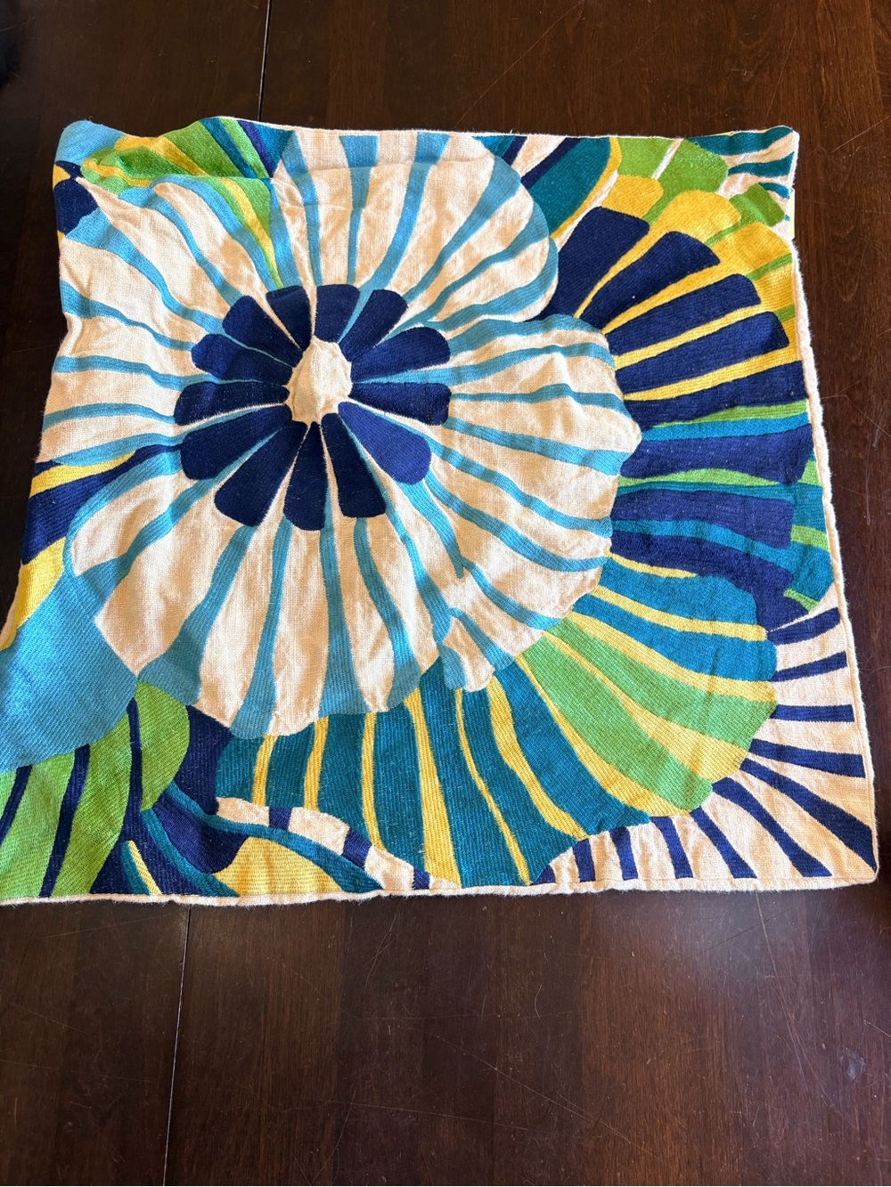 Bold Floral Pillow Cover  19.5”